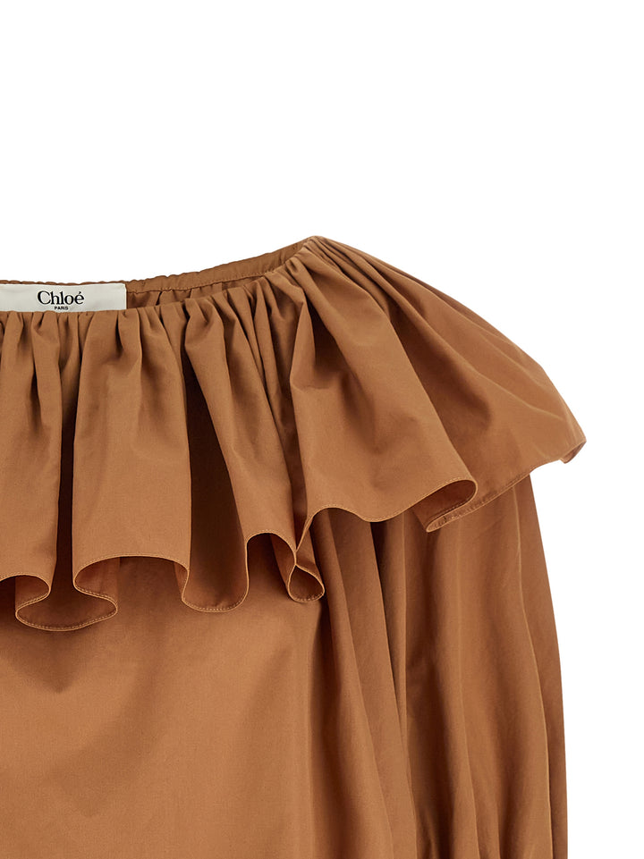 Chloé Ruffle Blouse Shirt and Blouse - Beige | 2932d2f2267bb10672d96029054725b4d2659787