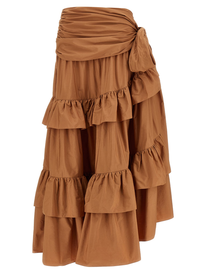 Chloé Flounces Volant Skirt Skirts - Pink | 621d2be4d7a8ad88c88af504012c6ddbe66b08ef