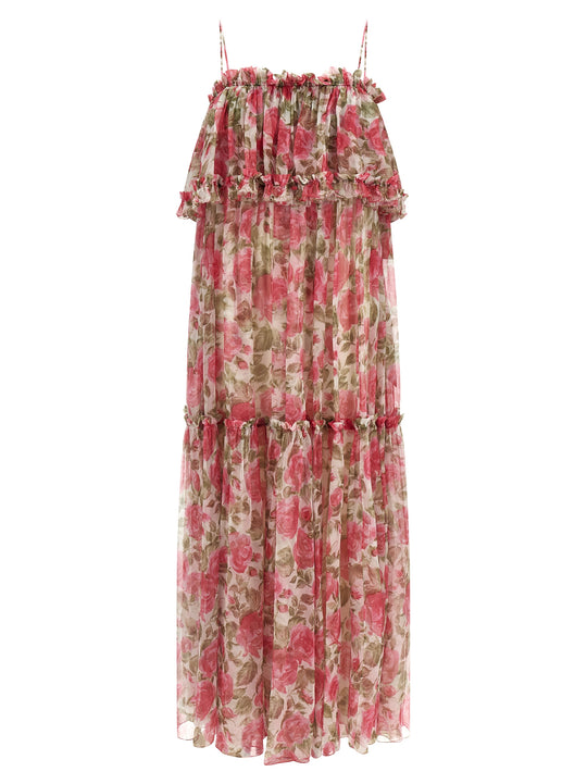 Silk Muslin Dress Dresses Pink