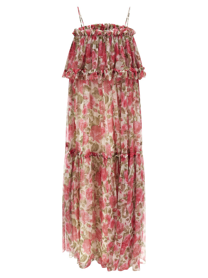 Chloé Silk Muslin Dress Dresses - Pink | 9bbb9c61503ca4b89993e99fa1d2782732786c0e