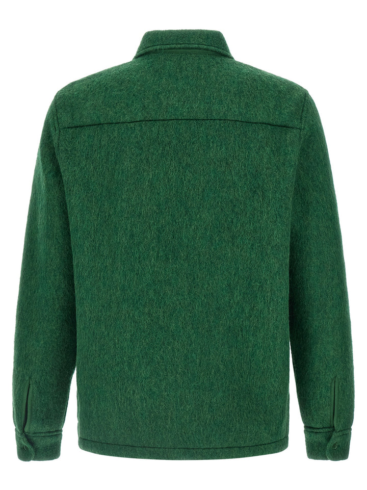 Lacoste Felt Overshirt Shirt and Blouse - Green | c12afd0df541b408e3c61d0dccc486c70eeca730