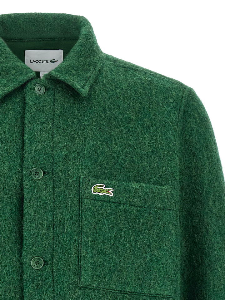 Lacoste Felt Overshirt Shirt and Blouse - Green | 3e5256e4f80be59e7bfa60920a33257a2e8ce04e