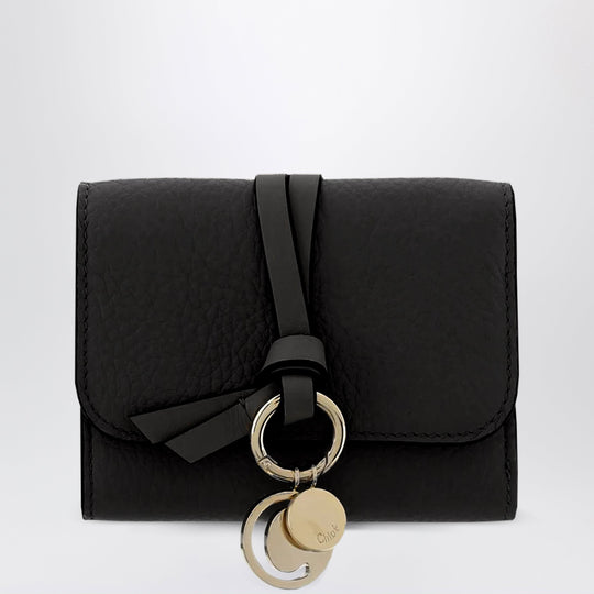 Mini Alphabet Trifold Wallet Black