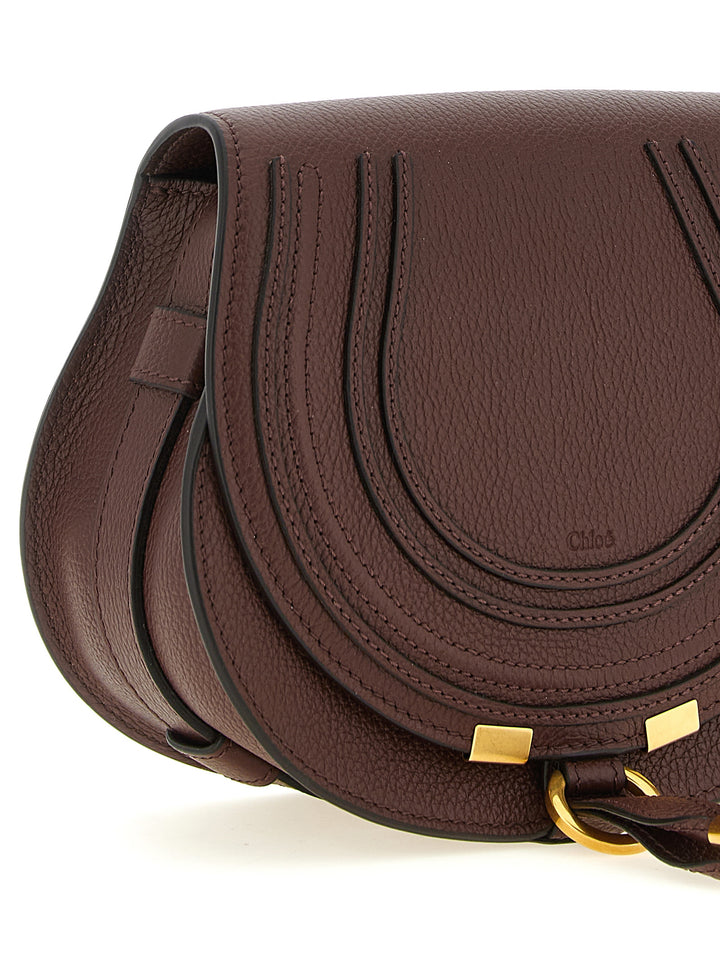 Chloé Marcie Crossbody Bags - Brown | 7e09678aec114d98cfcbd7a1cfce231d44af053e