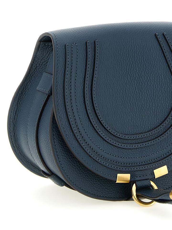 Chloé Saddle Marcie Crossbody Bags - Blue | ecd4c79ef4cd03771384be25c3cec00615548fc0