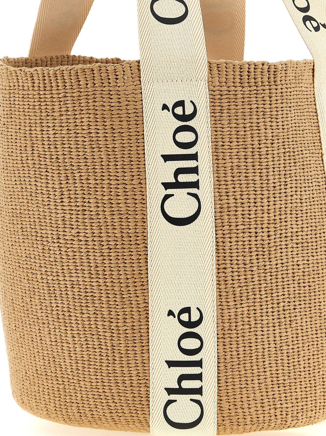 Chloé Woody Tote Bag - Beige | 3af7d514e1a89a0d633db2e0fcb753e7df754d64