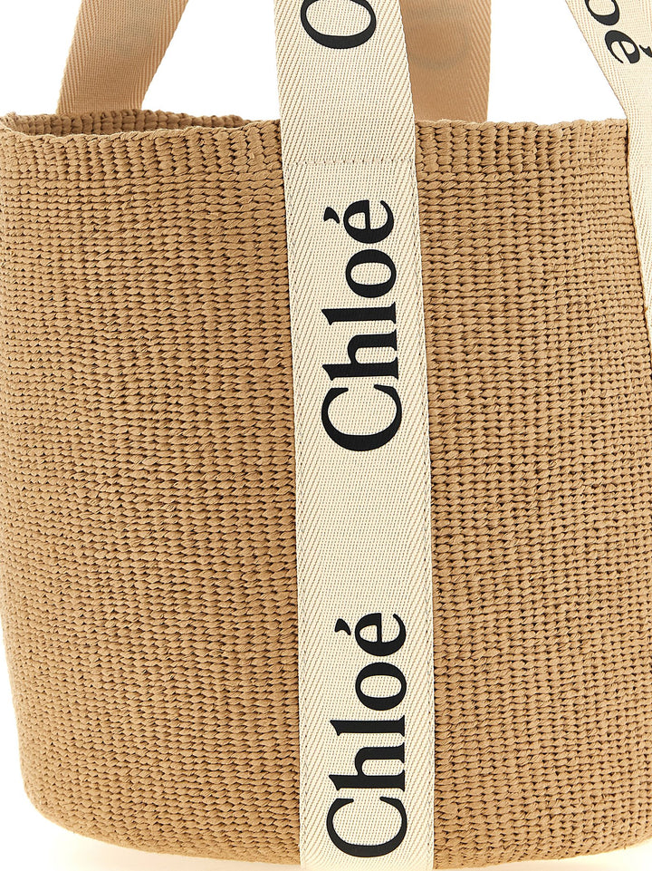 Chloé Woody Tote Bag - Beige | 3af7d514e1a89a0d633db2e0fcb753e7df754d64