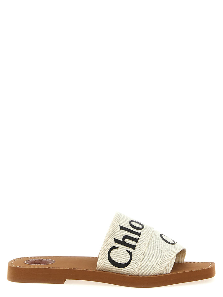 Chloé Woody Sandals - White | ba32c6d9b291e3b493d477a3a6deb258ec5e76fd