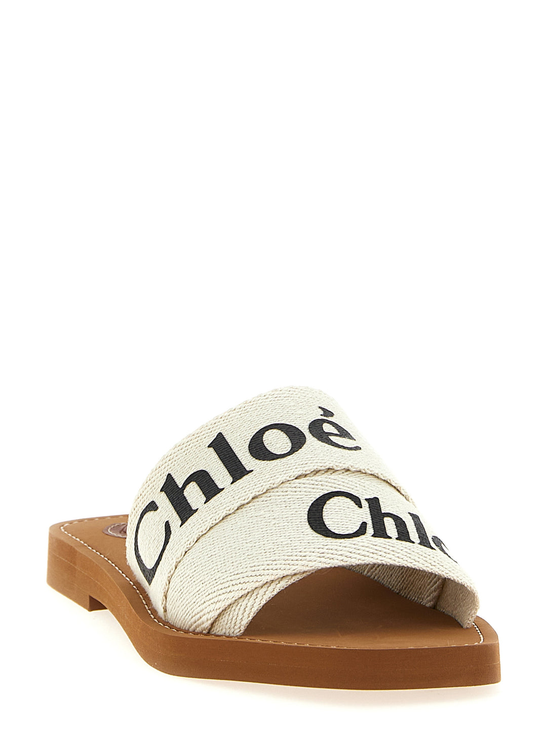Chloé Woody Sandals - White | 63506b83a060f5a5353b4e39eb3d2a5188958a3e