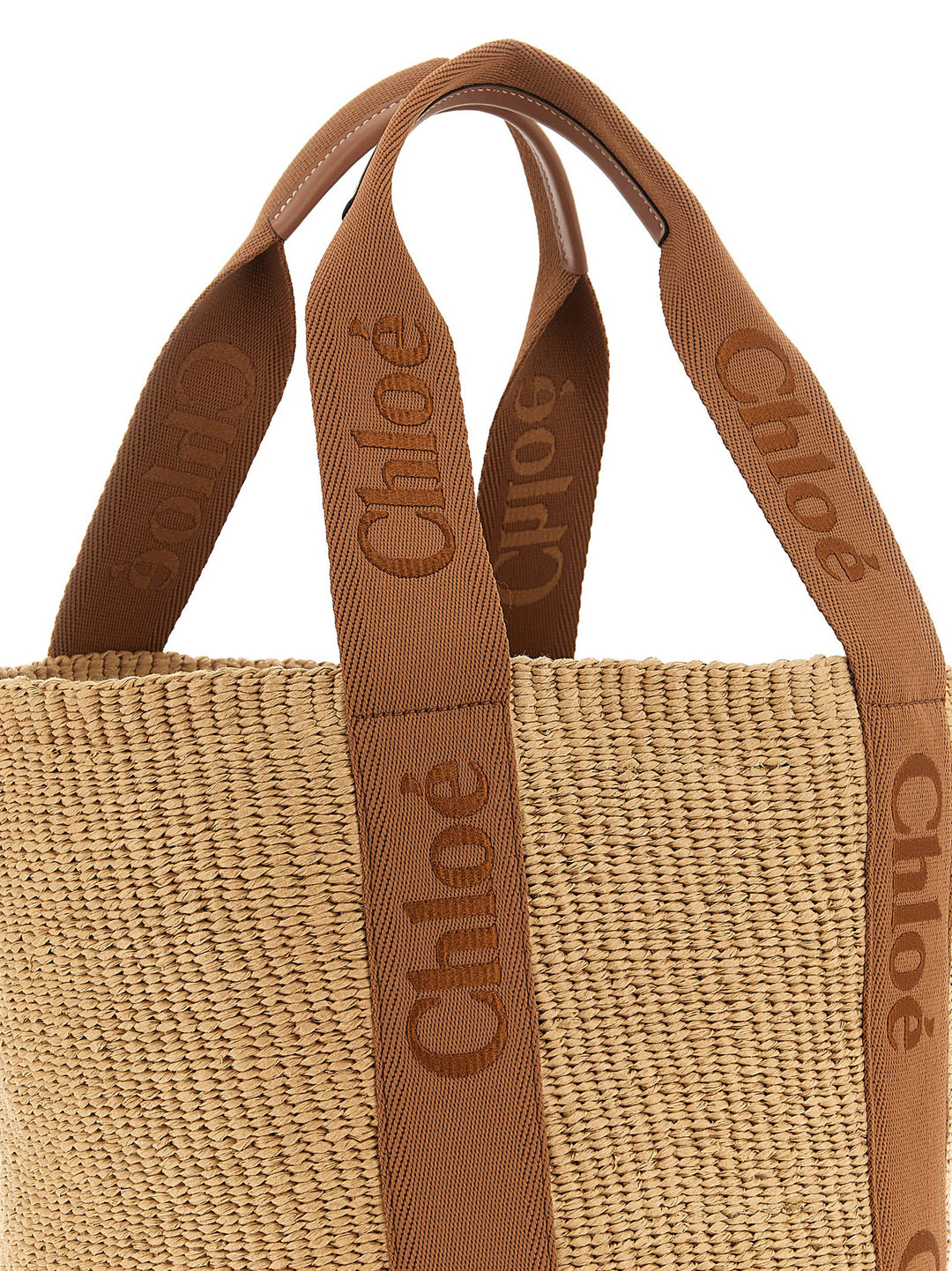 Chloé Woody Tote Bag - Brown | 985b24836cd0dc9c0c4a91b734c53cb29de72db9