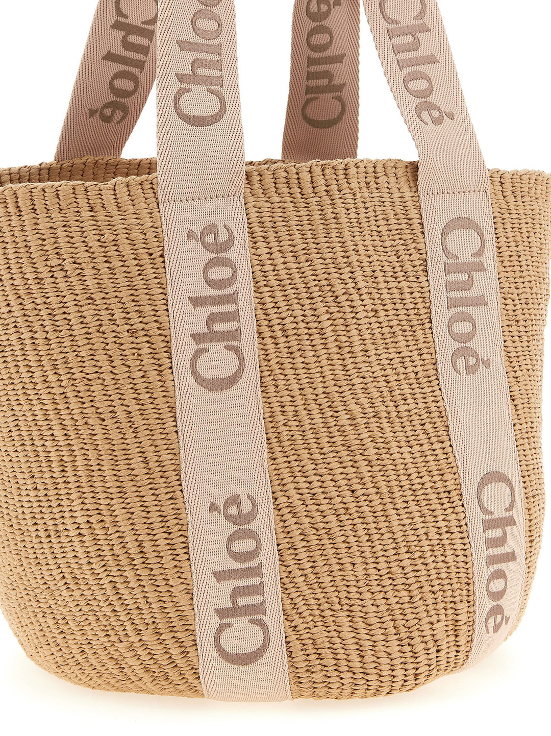 Chloé Woody Tote Bag - Pink | ac339e65fcd919d20b7f02334267529d945e8dda