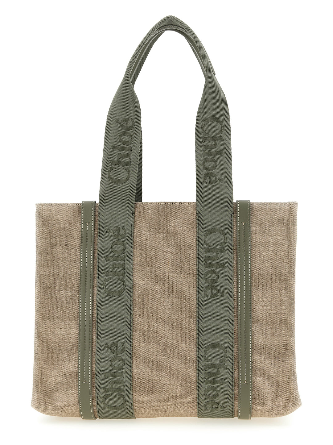 Chloé Woody Tote Bag - Green | ed90660f0e3ef6f6d9401fae3f391c821b8fc088
