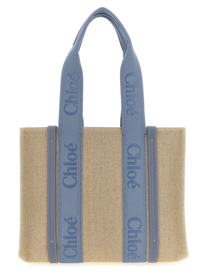 Chloé Woody Tote Bag - Blue | 5a747ea30da42f3de388ab86bae7da2140dca146