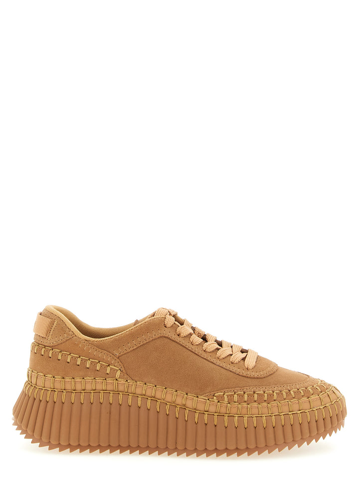 Chloé Nama Sneakers - Beige | 82b3cb7946c0bc60a3c2f03f055902655b6d0068