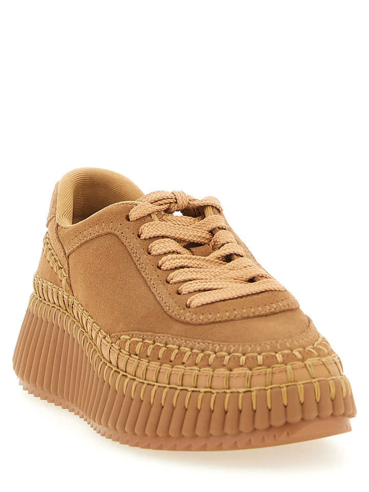 Chloé Nama Sneakers - Beige | bc72cc48c6f5e3d0296b659e94a7489b455c86b0