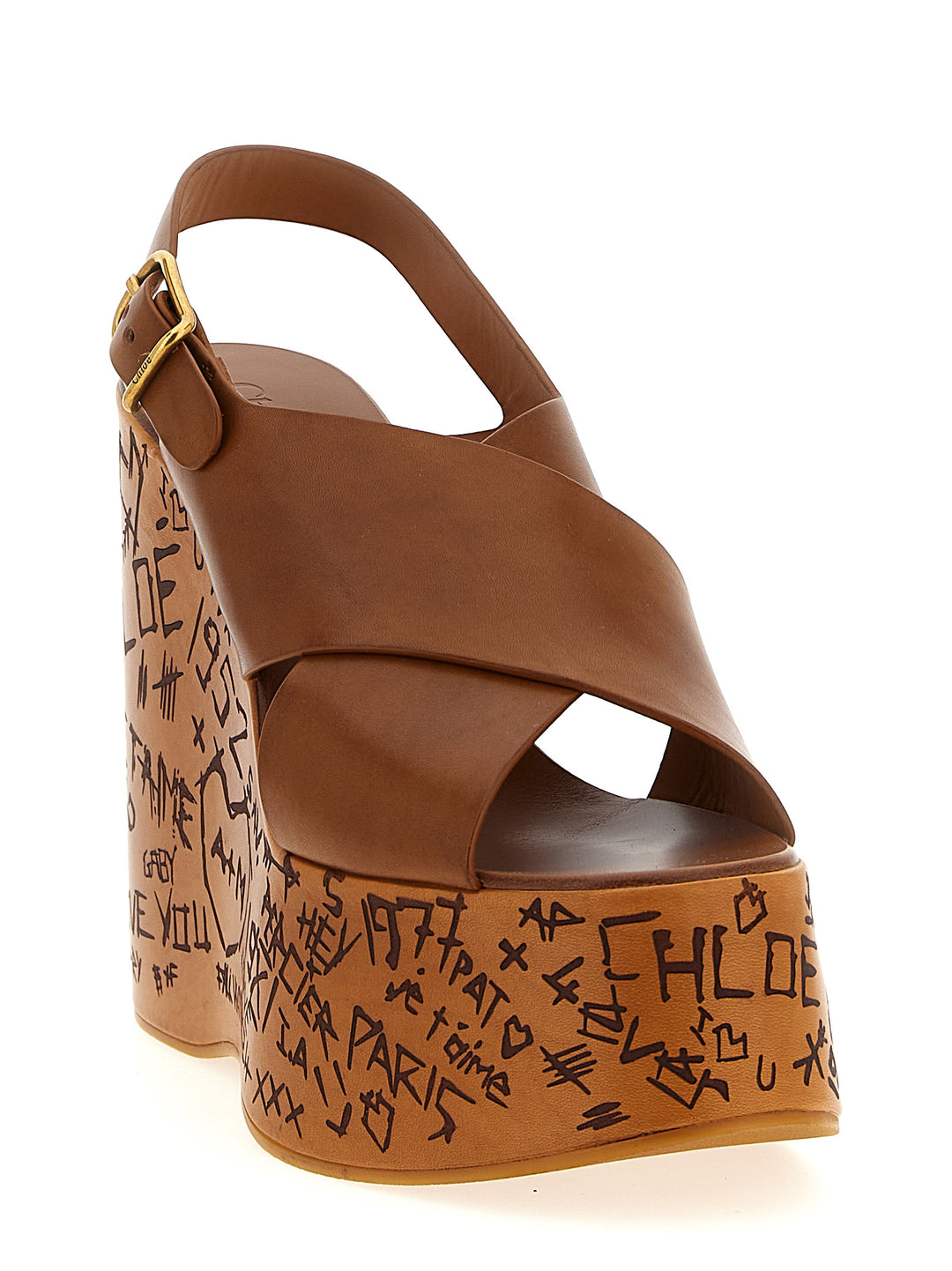 Chloé Maxime Wedges - Brown | ba740298b1950d312da83ebbb5428b7e7443ab2f