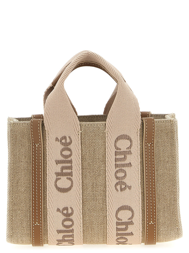 Chloé Woody Hand Bags - Pink | 9b0a302578f355f2a2e1c846ee3dd160760663a2