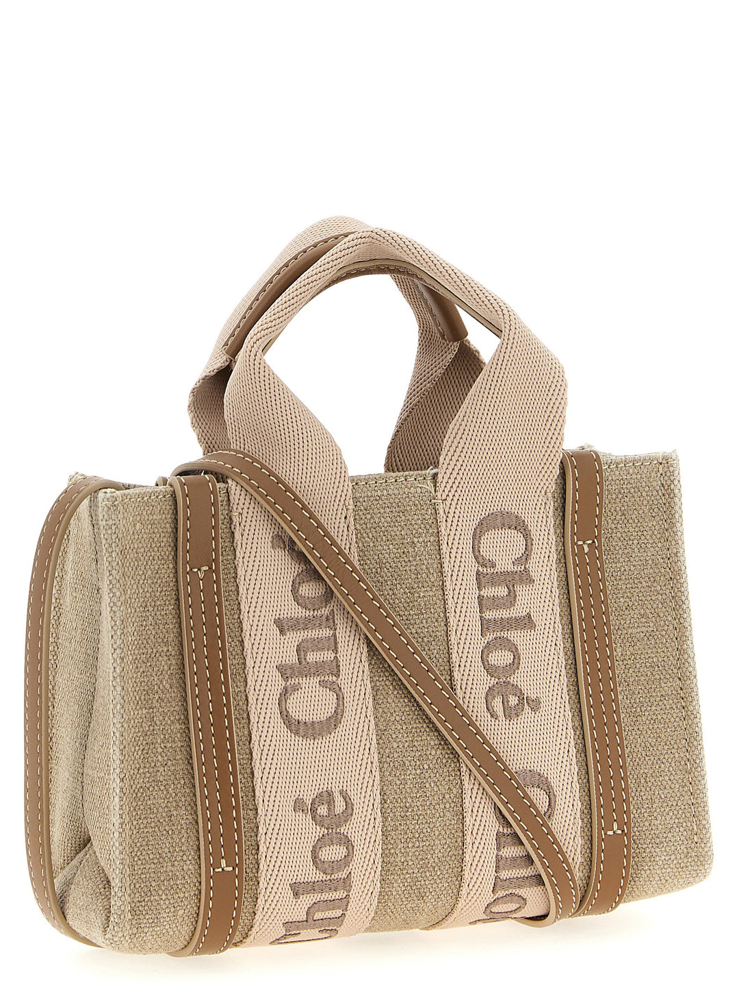 Chloé Woody Hand Bags - Pink | f5dd3063cc75b63f8b45da4c7f44c2397ca942e6
