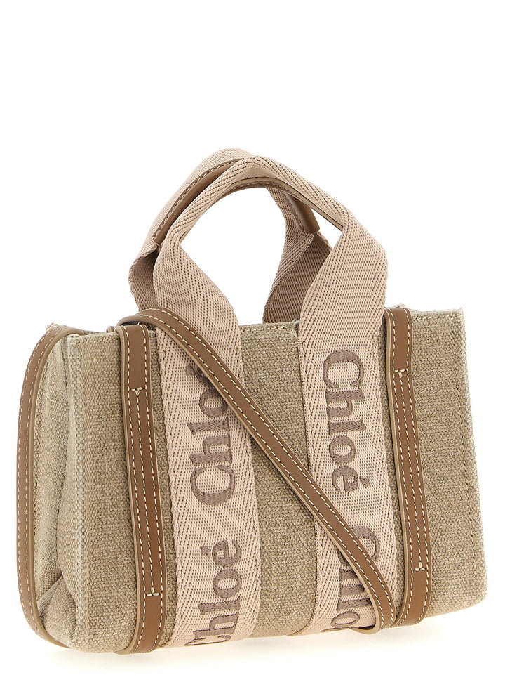 Chloé Woody Hand Bags - Pink | f5dd3063cc75b63f8b45da4c7f44c2397ca942e6