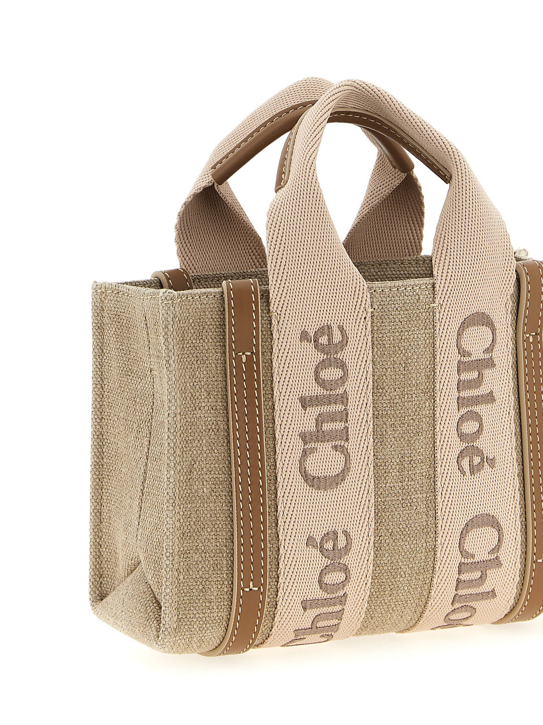 Chloé Woody Hand Bags - Pink | 18801cfb554afbba3325d76323b5cb968e61a961