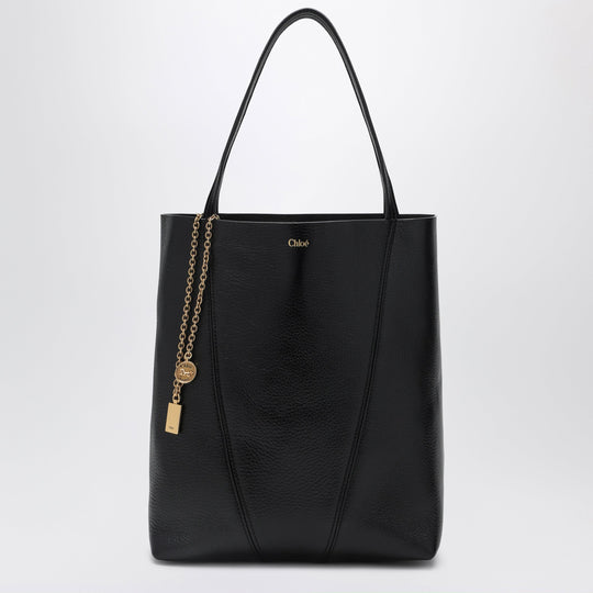 Chloé Spin Black Medium Tote Bag