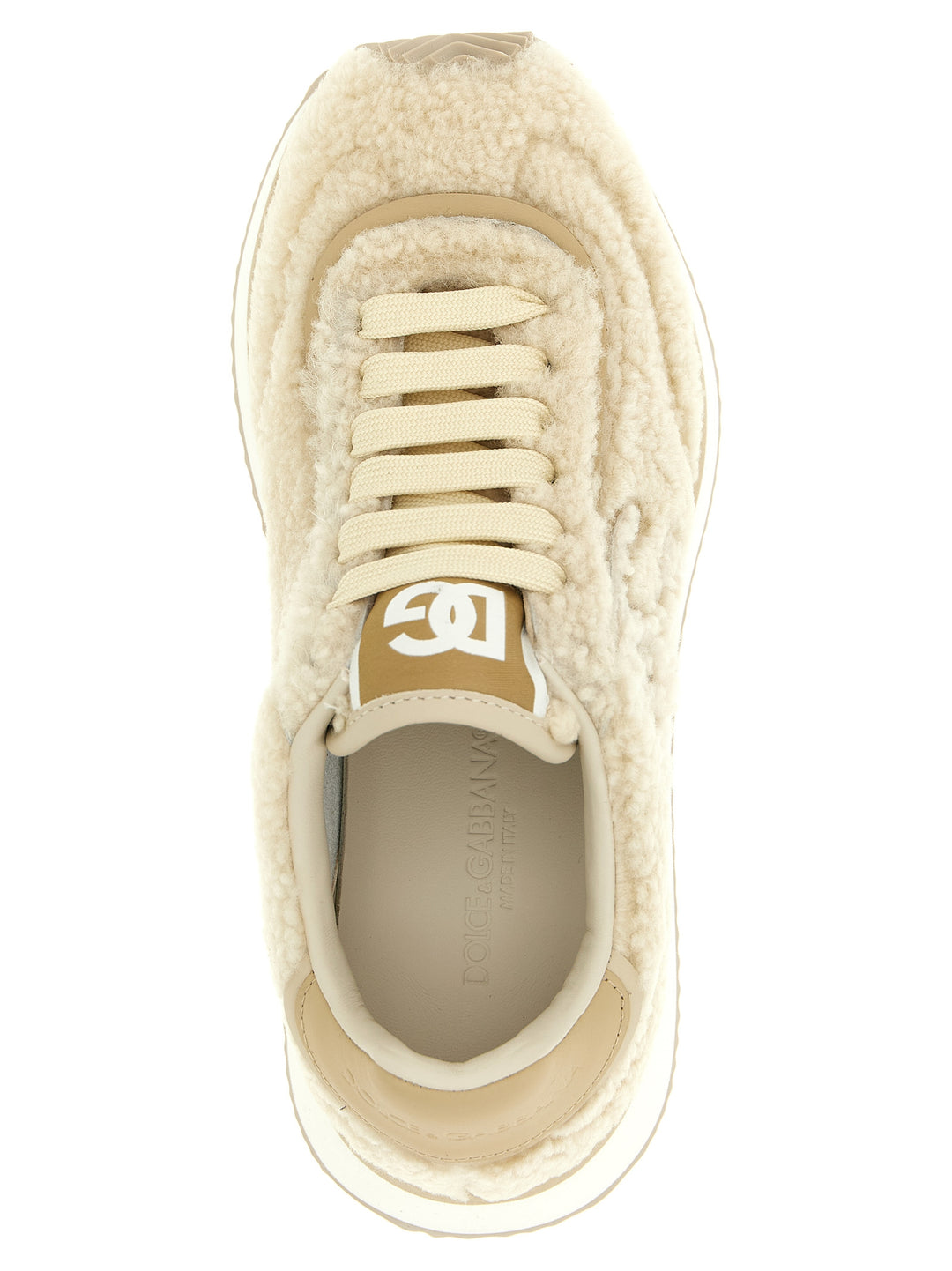 Dolce & Gabbana Dg Cushion Sneakers - Beige | 890a13a97eebcdc6b39d86b593909e4bbce41c41