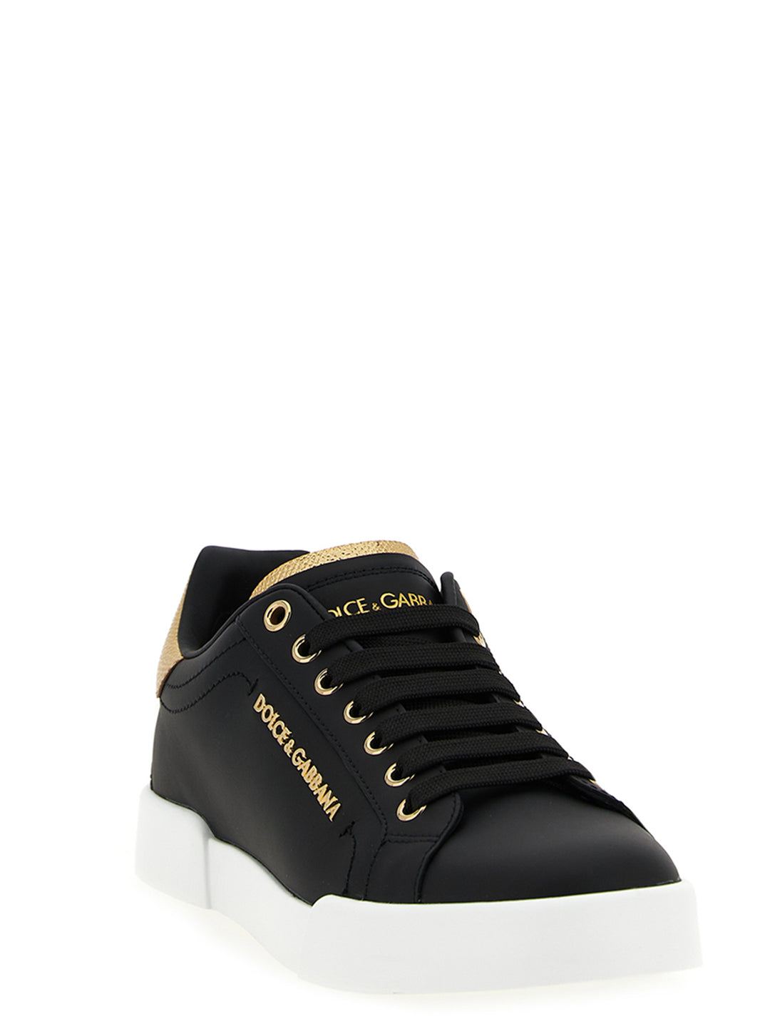 Dolce & Gabbana Portofino Sneakers - Black | 922acf3dab93eed735a9a17ab18393a03766d9e6