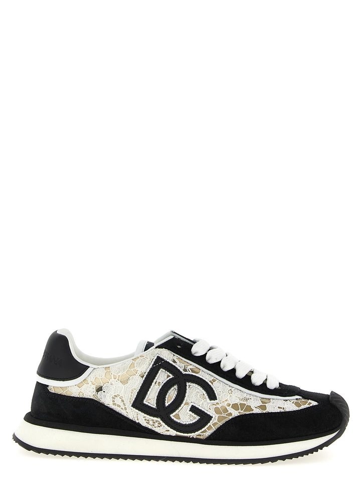 Dolce & Gabbana Dg Cushion Sneakers - White/Black | 6faa851c38e7dd460232c21c05230d6a650ed78c