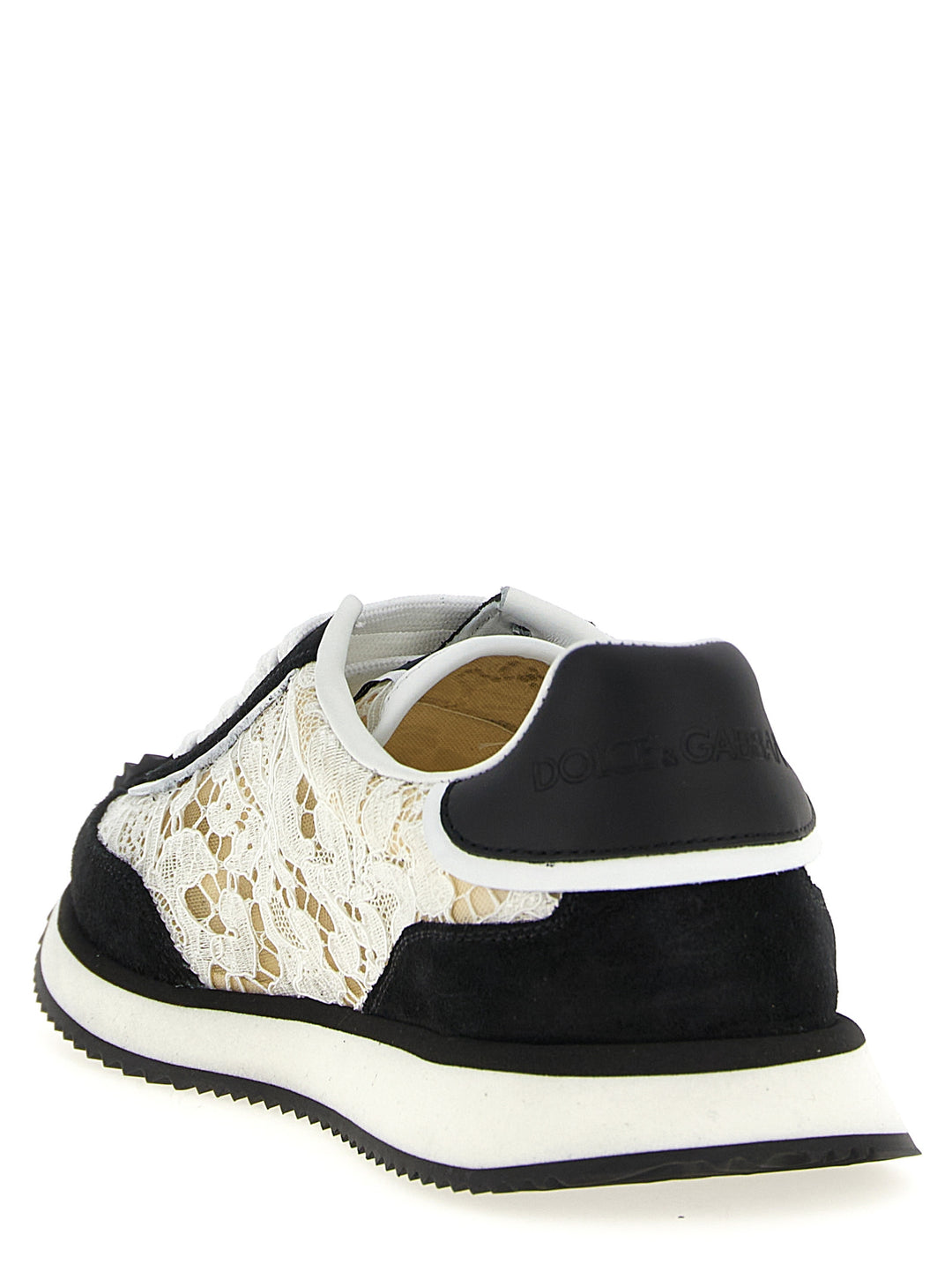 Dolce & Gabbana Dg Cushion Sneakers - White/Black | 42ac301b2f23b6af0cb5ddc18c4a92b41b553ce5