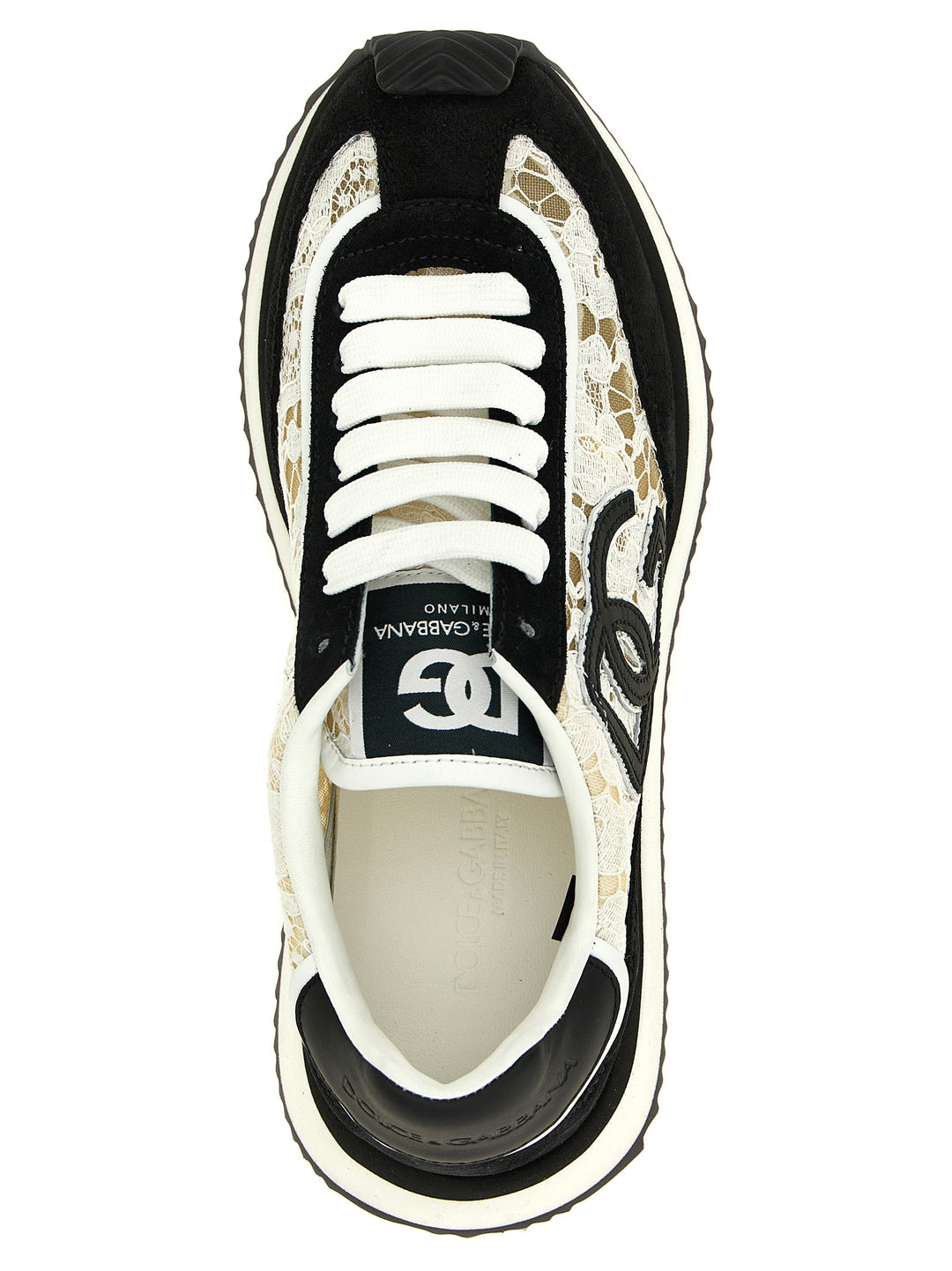 Dolce & Gabbana Dg Cushion Sneakers - White/Black | 5e9f6f49326bd0c1fc391ac0e7a01b7390ad072f