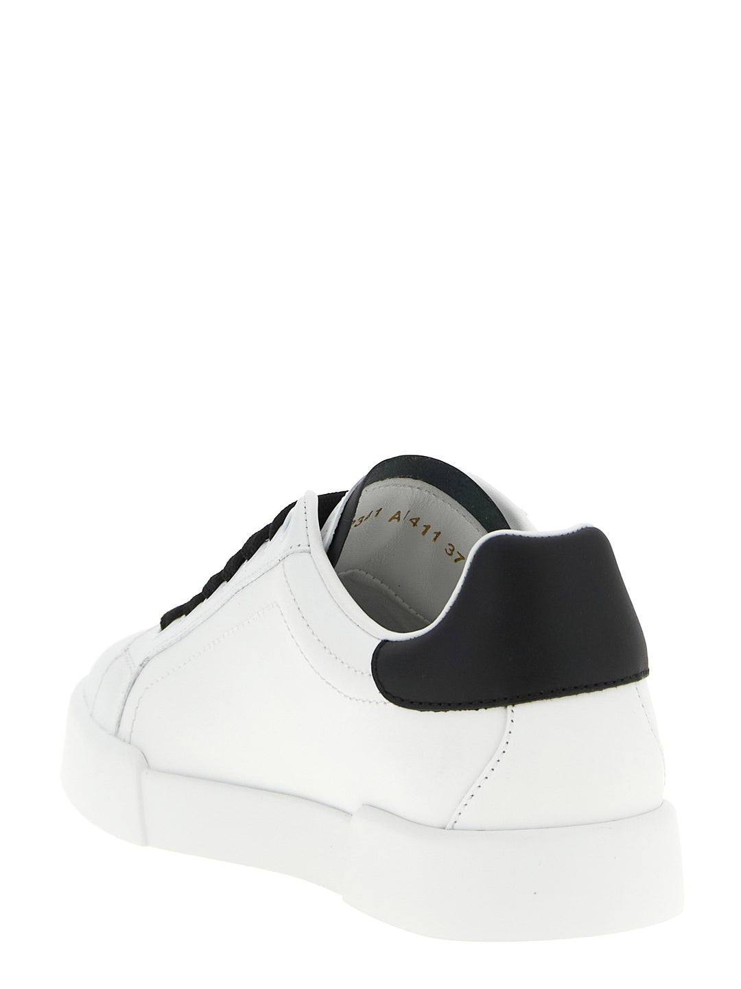 Dolce & Gabbana Portofino Light Strobel Sneakers - White/Black | e974cb7ddf93e6dc1efceb3fbd02627819892907
