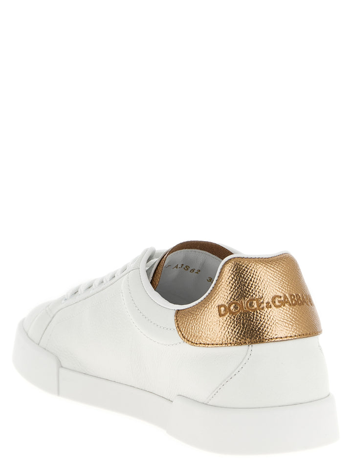 Dolce & Gabbana Portofino Sneakers - Gold | 1a32071f9d17a15842ce68aa53c74f7273ee1dcd