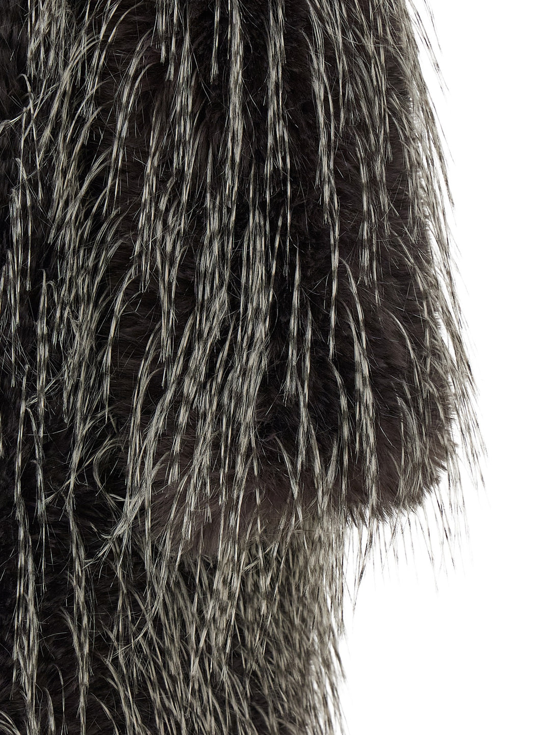 B&B Couture Eco  Long Hair Fur - White/Black | aea8d2bfbd4e5ba14cc61c1918bd84826cbcc75d