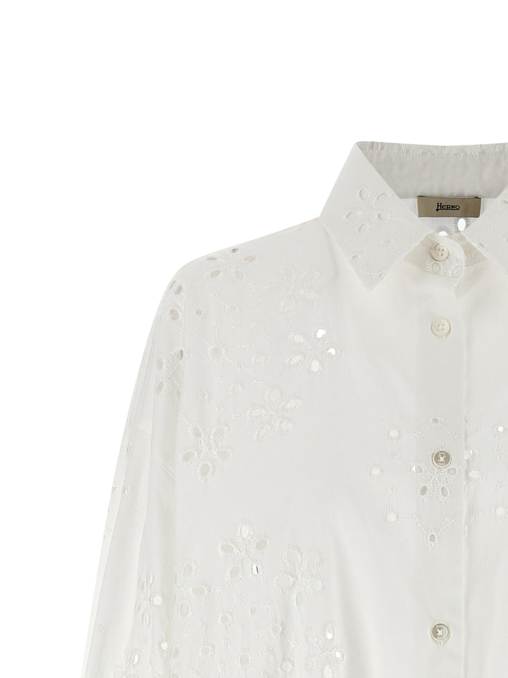 Herno Broderie Anglaise Shirt and Blouse - White | 62eae7f76d608f5f29cef9c19ec7f1a3b2d1f2d9