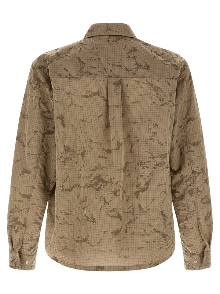 Laminar Ripstop Overshirt Shirt and Blouse - Beige | feba639a2271757445c937e99f34b3b344f85e5b
