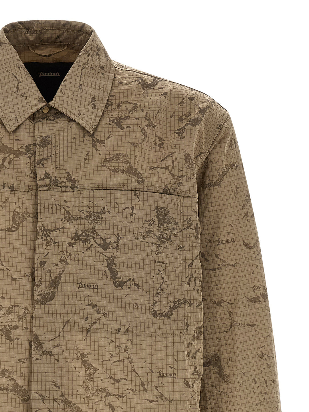 Laminar Ripstop Overshirt Shirt and Blouse - Beige | 8f25a7634354b4db55c601adba0cdd8a3ff9c374