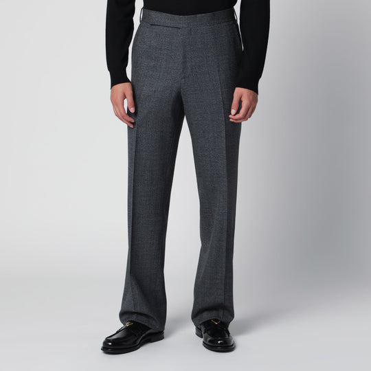 Grey Trousers In Wool
