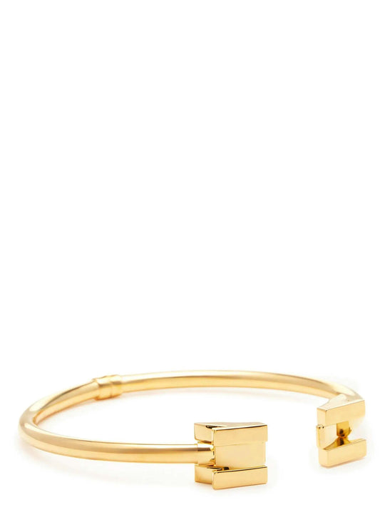 Geometric Logo Necklace Jewelry Gold