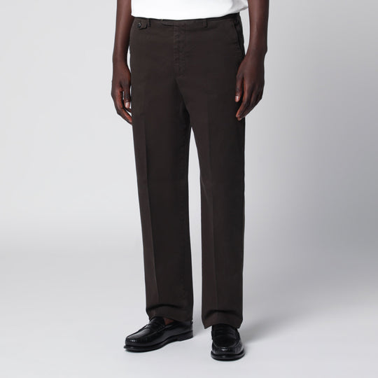 Dark Brown Cotton Trousers