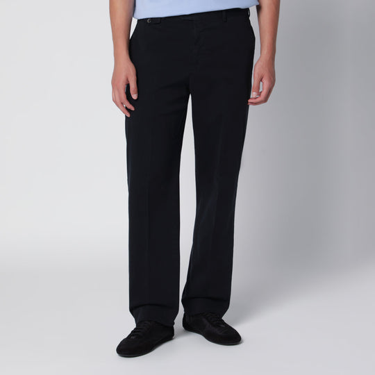 Navy Cotton Trousers