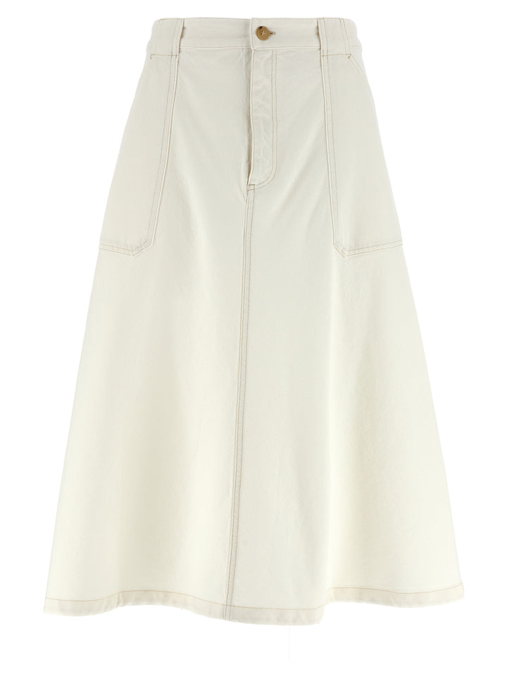 A.P.C. Laurie Skirts - White | adf57aa66c4f0af46ff7ae821ebecb28e9b7a834