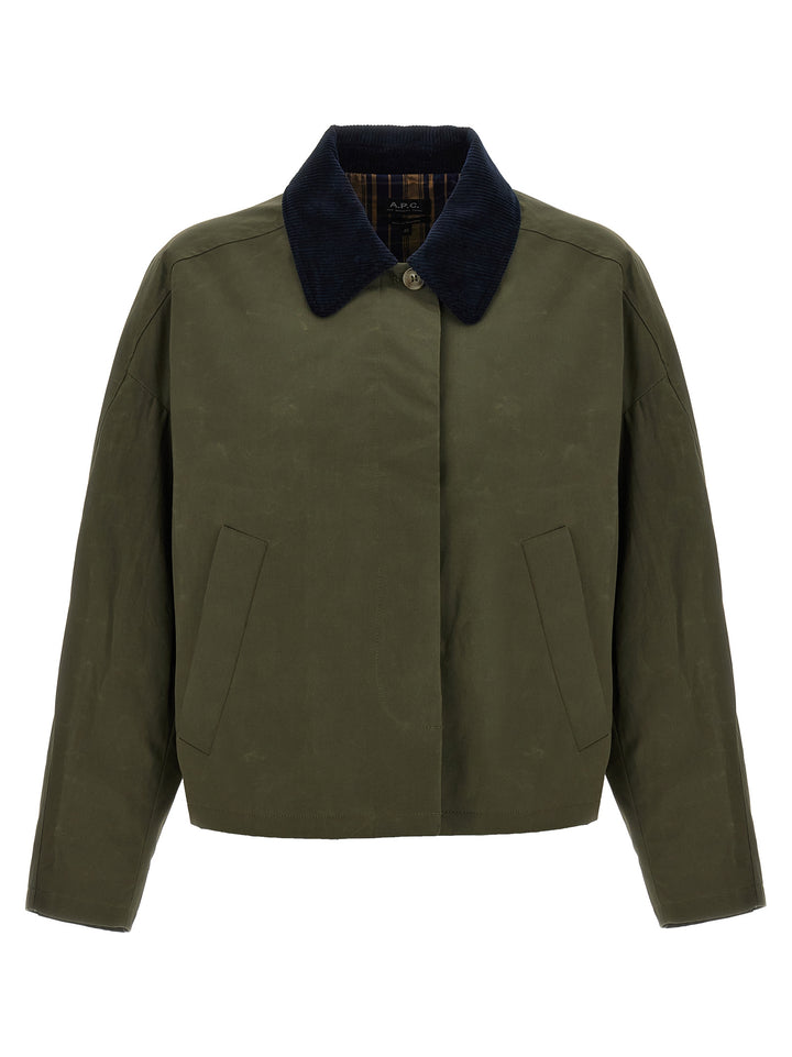 A.P.C. Becca Puffer Jackets - Green | bb4555ffa7ebf599cc9f42b12cfc022895917669