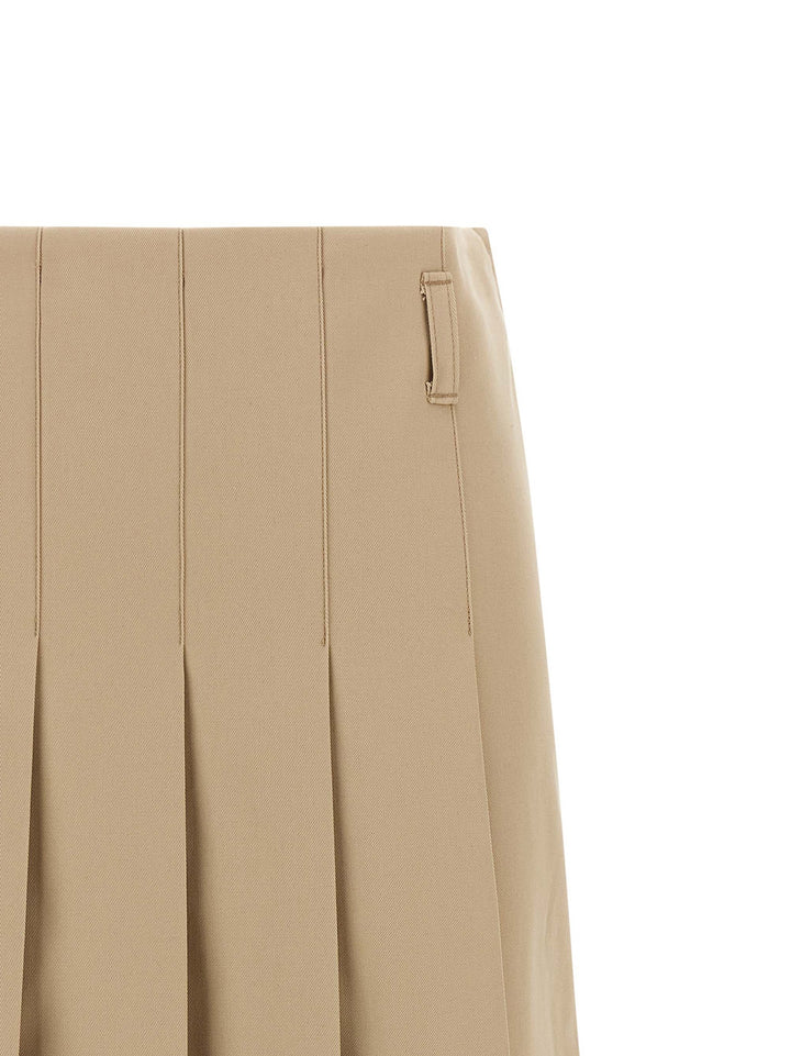 A.P.C. Pleated Skirt Skirts - Beige | 421a00442f802444ec26808bb8cf000a2adcc7eb