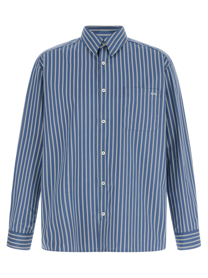 A.P.C. Malo Shirt and Blouse - Blue | 1dd8dbc365446e315e5322b3784febcda8eb883e
