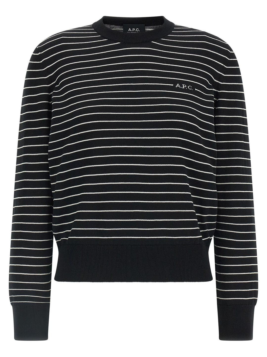 A.P.C. Sima Sweaters and Cardigans - White/Black | a874ebd5430ad4de7bdc6864f0b067878da22b75