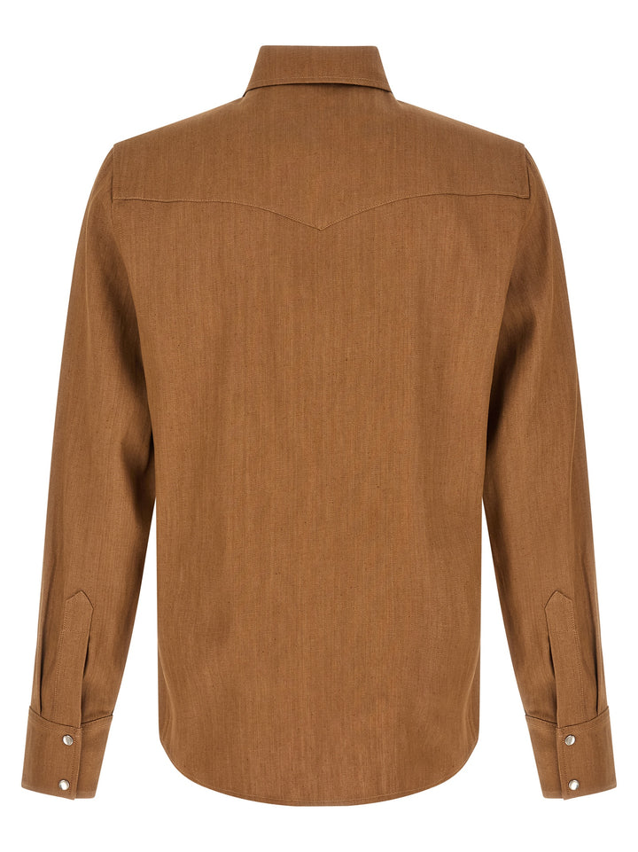 A.P.C. Western Shirt and Blouse - Brown | 413fcff603752223051c30b7c975930e320fc0a3