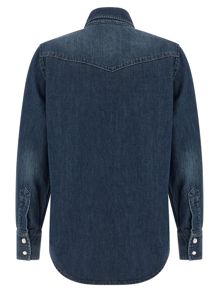 A.P.C. Western Shirt and Blouse - Blue | 9cef319ba0a88f1f5ef883b805e6405b69570748