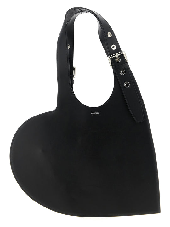 Belt Heart Shoulder Bags Black