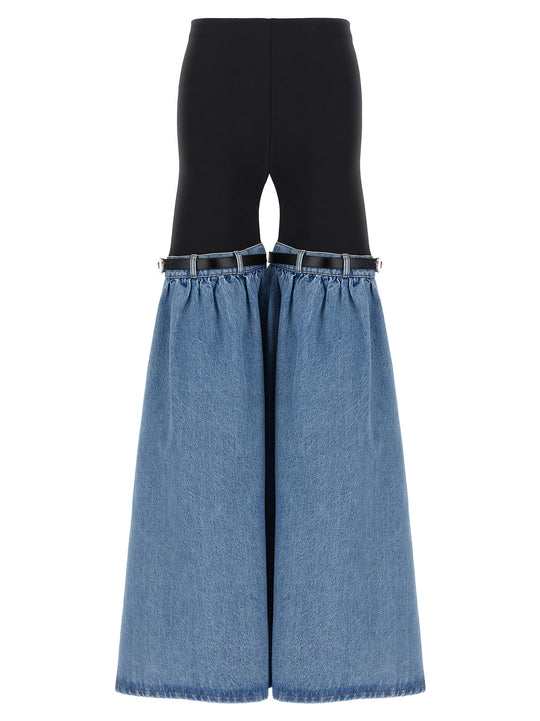 Hybrid Denim Flare Pants Multicolor