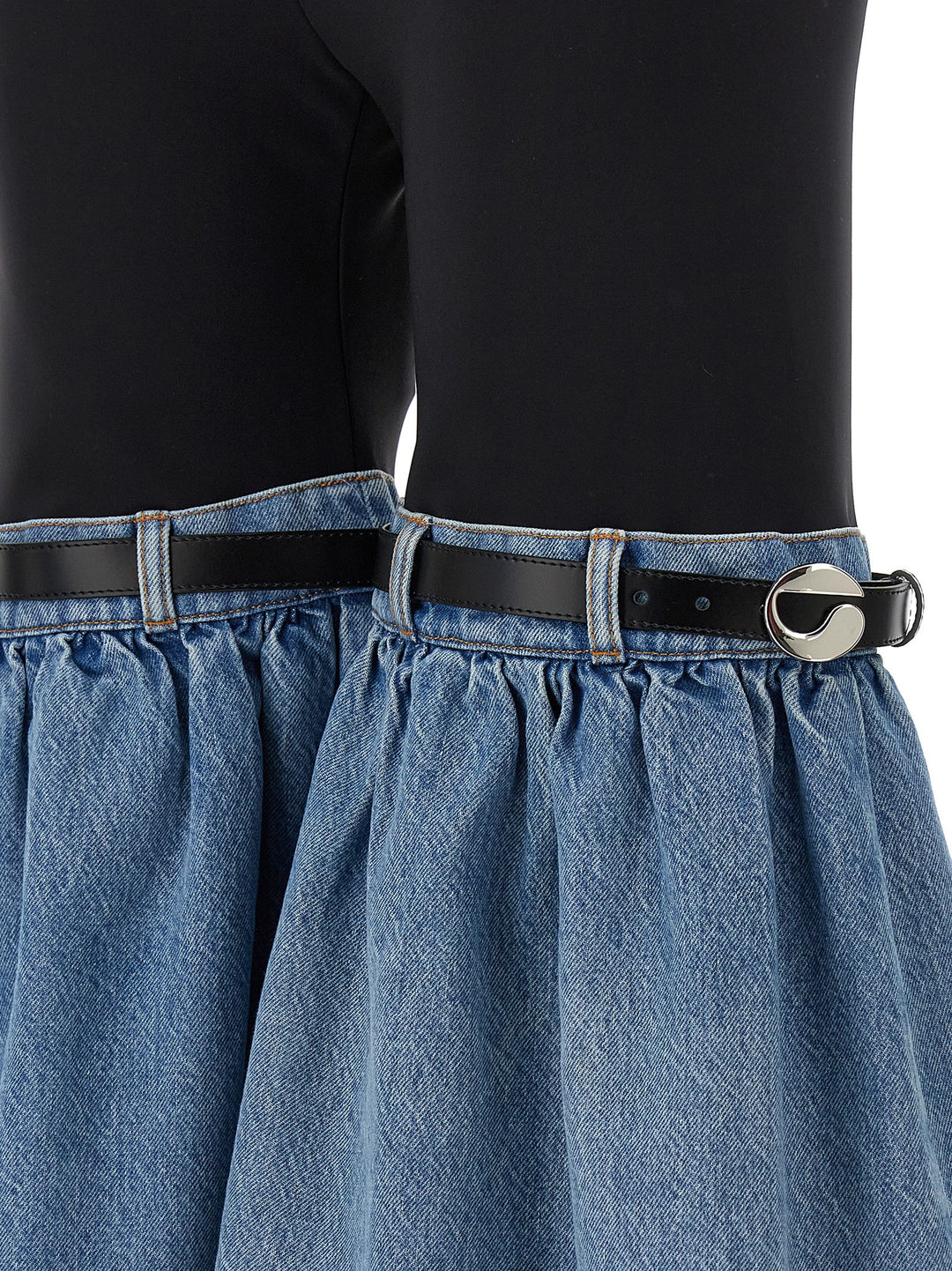 Coperni Hybrid Denim Flare Pants - Multicolor | d5607284653379add1459af0bf86c8f05b43d38c